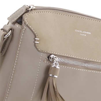 Malá camel elegantní crossbody kabelka - David Jones Sheer