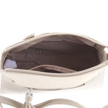 Malá camel elegantní crossbody kabelka - David Jones Sheer