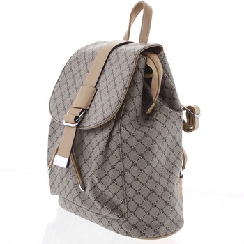 Luxusní střední dámský batoh béžový - Silvia Rosa Kevin