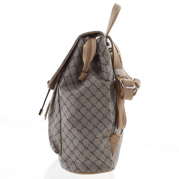 Luxusní střední dámský batoh béžový - Silvia Rosa Kevin