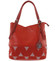 Originální červená dámská kabelka přes rameno - Maria C Bharti 