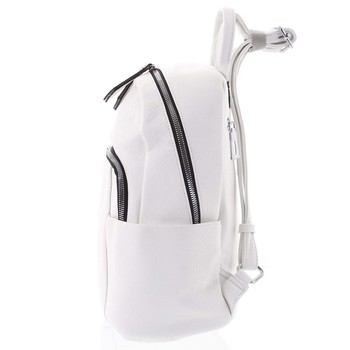 Módní a originální dámský batoh bílý - Maria C Rashid