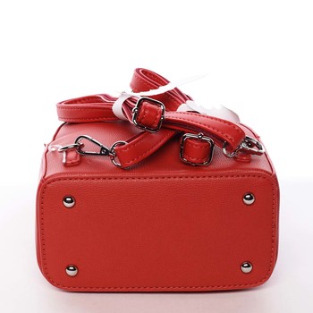 Dámský městský batůžek kabelka červený - David Jones Alex