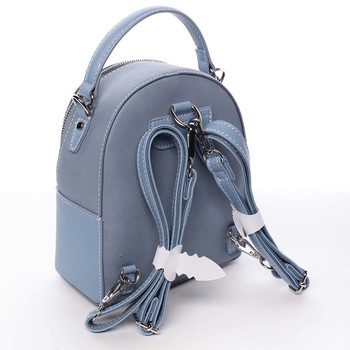 Dámský městský batůžek kabelka světle modrý - David Jones Alex