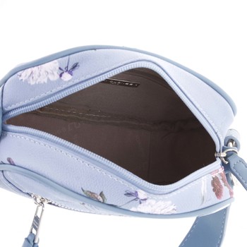 Malá originální vzorovaná crossbody kabelka bílá - David Jones Sounita