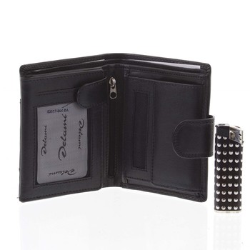 Pánská kožená peněženka černá - Delami Armando
