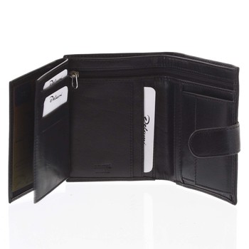 Pánská kožená peněženka černá - Delami Delvanio