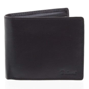Pánská kožená peněženka černá - Delami Ilidio