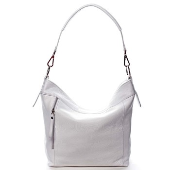 Dámská kožená kabelka bílá - ItalY Djanina