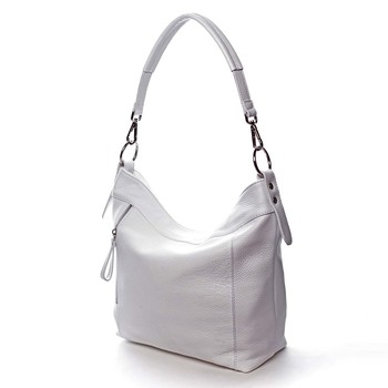 Dámská kožená kabelka bílá - ItalY Djanina