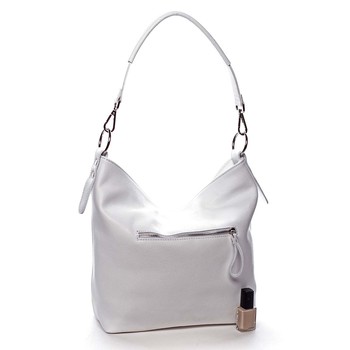 Dámská kožená kabelka bílá - ItalY Djanina