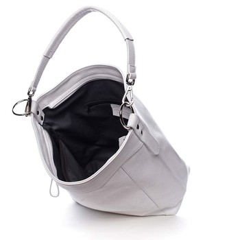 Dámská kožená kabelka bílá - ItalY Djanina