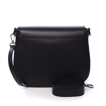 Dámská kožená kabelka černá - ItalY Agustina