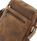 Pánská kožená crossbody taška taupe - WILD Abilio