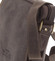 Pánská kožená crossbody taška tmavě hnědá - WILD Yander