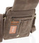 Pánská kožená crossbody taška taupe - WILD Yander