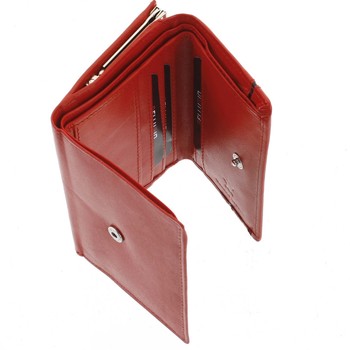 Dámská kožená peněženka červená - Bellugio Tarea