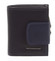Dámská kožená peněženka malá černo modrá - Bellugio Gredel