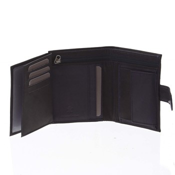 Pánská kožená peněženka černo modrá - Bellugio Palaemon