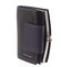 Luxusní dámská kožená peněženka černo modrá - Bellugio Armi