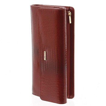 Luxusní dámská kožená peněženka červená - Ellini Amity