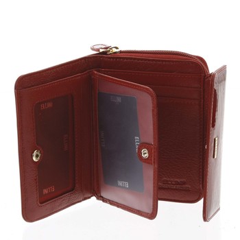 Dámská kožená peněženka červená - Ellini Julie