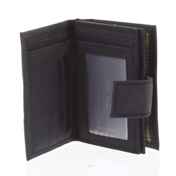 Kožená peněženka černá - WILD Tiger