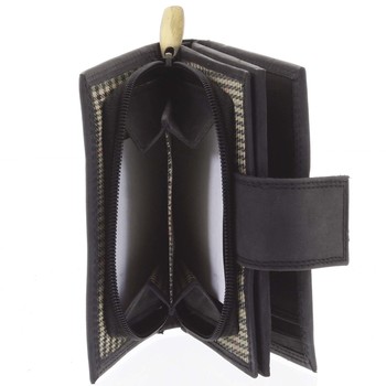 Kožená peněženka černá - WILD Tiger