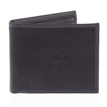 Pánská kožená peněženka černá - WILD Vladmir