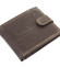 Pánská kožená peněženka tmavě hnědá - WILD 2800