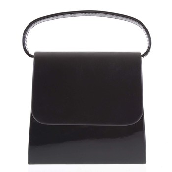 Luxusní dámské psaníčko/kabelka lakované černé - Delami Viseria