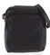 Pánská kožená crossbody taška černá - WILD Jesualdo