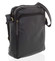 Pánská kožená crossbody taška černá - WILD Jesualdo