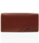 Praktická dámská větší hnědá kožená peněženka - Ellini Patia