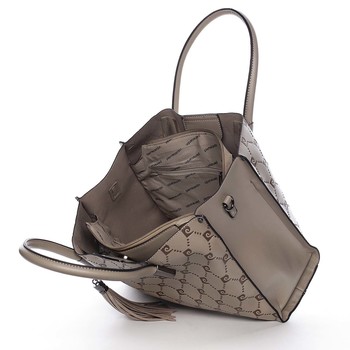 Dámská kabelka tmavě béžová - Pierre Cardin Benazir