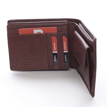 Pánská kožená peněženka měděná hnědá - Pierre Cardin Wame