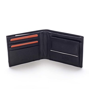 Pánská kožená peněženka černá - Pierre Cardin Medard Nero