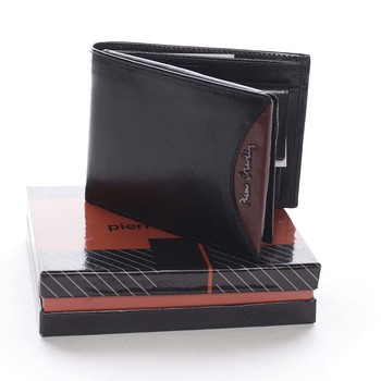 Pánská kožená peněženka černá - Pierre Cardin Mack Rosso