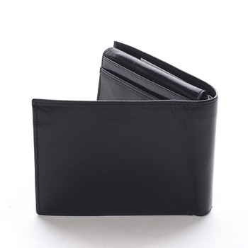 Pánská kožená peněženka černá - Pierre Cardin Mack Blue