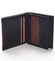 Malá pánská kožená peněženka černá - Pierre Cardin Mambu Rosso