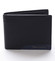 Pánská kožená peněženka černá - Pierre Cardin Mikel Blue
