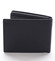 Pánská kožená peněženka černá - Pierre Cardin Mikel Blue