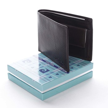 Pánská kožená peněženka tmavě hnědá - Pierre Cardin Wame