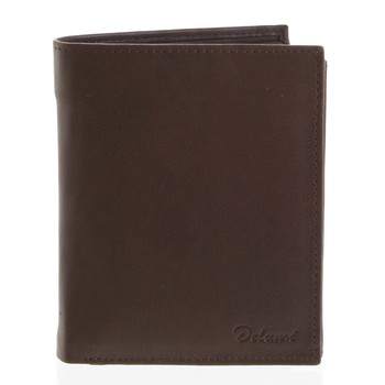 Pánská kožená hnědá peněženka - Delami 8229