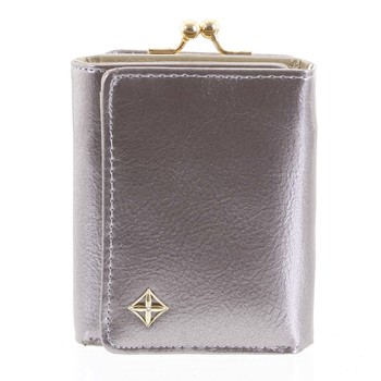 Atraktivní malá dámská stříbrná peněženka - Milano Design SF1807