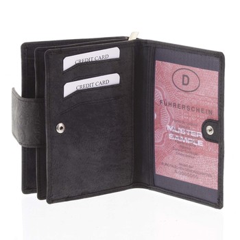 Dámská kožená peněženka antracitová - Tomas Intya
