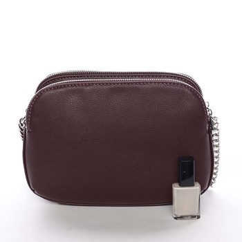 Dámská crossbody kabelka tmavá vínová - David Jones Beatriz