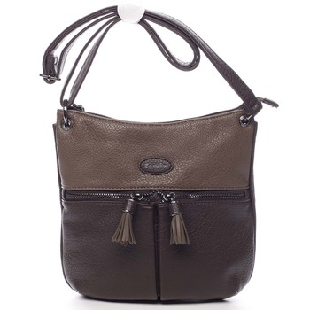 Dámská crossbody kabelka tmavě hnědá - David Jones Blanka