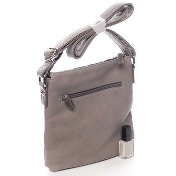 Dámská crossbody kabelka taupe - David Jones Rhona 