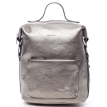 Dámský batoh stříbrný - Silvia Rosa SlowDown